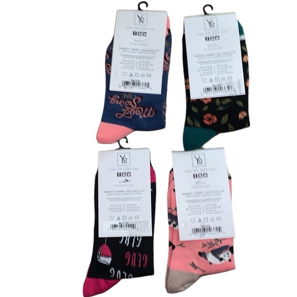 NEW 4 pairs of funny graphic socks - Picture 7 of 8